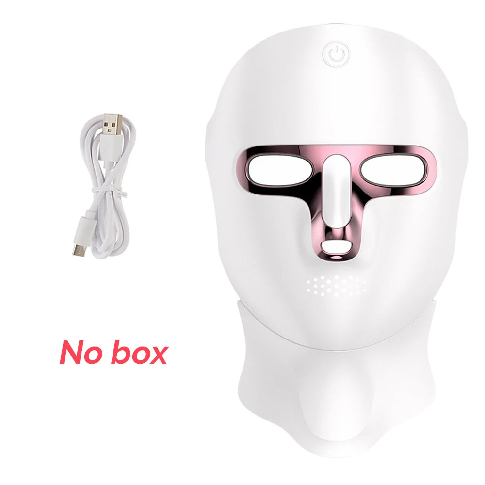 Fayroo™ 7-Color LED Facial & Neck Mask – Skin Rejuvenation & Tightening Device