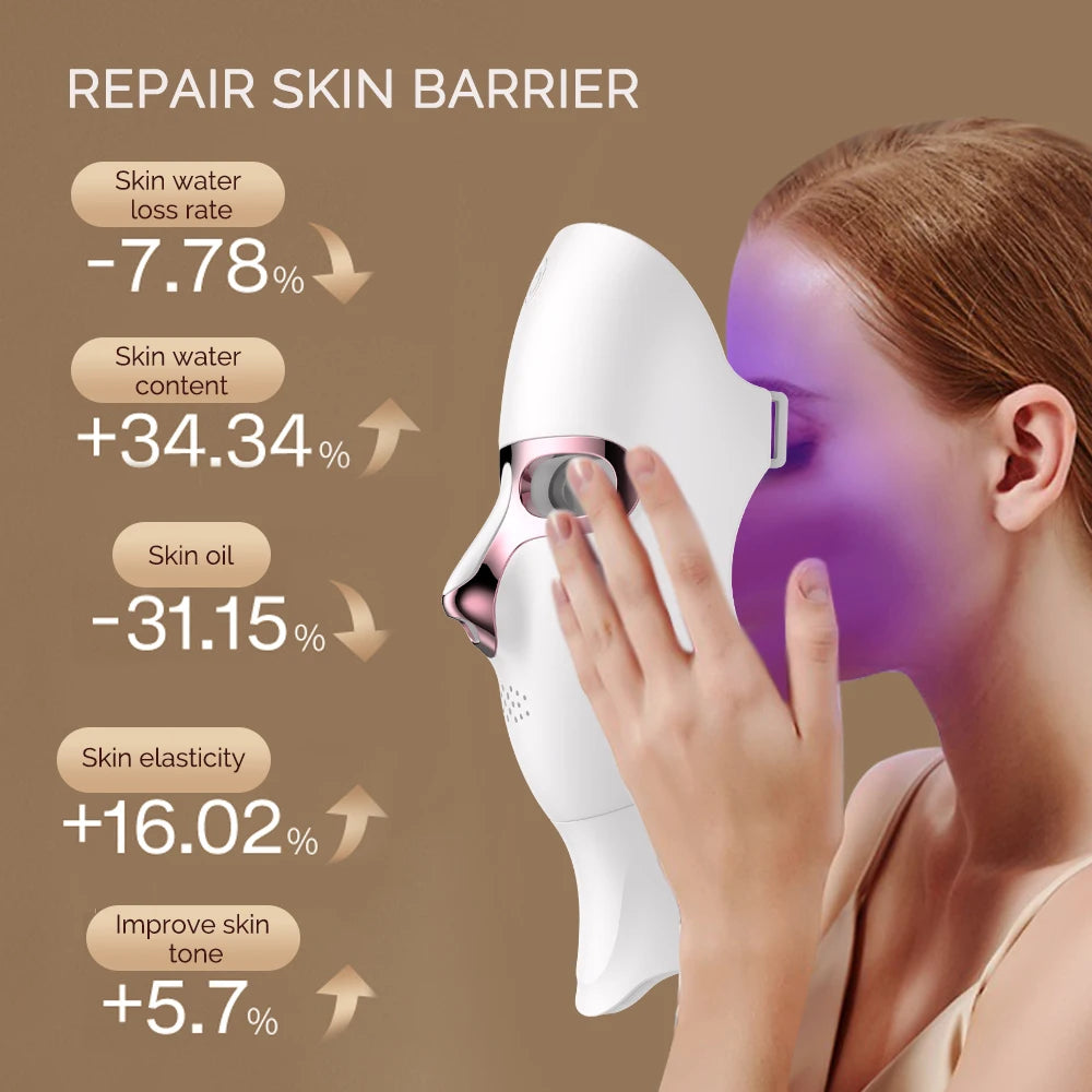 Fayroo™ 7-Color LED Facial & Neck Mask – Skin Rejuvenation & Tightening Device